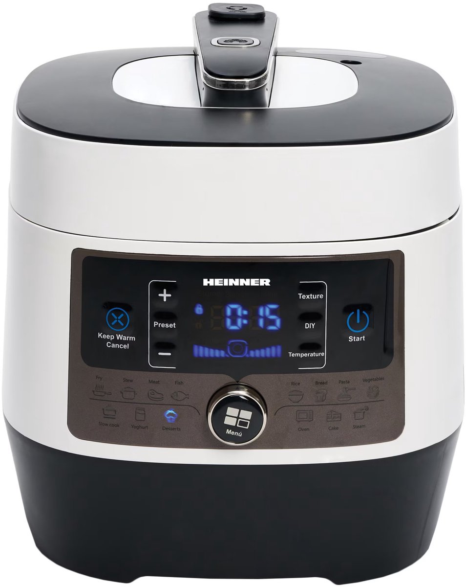 Heinner Multicooker 3,3L met 14 Programma's en LED Display - Heinner - €89,99