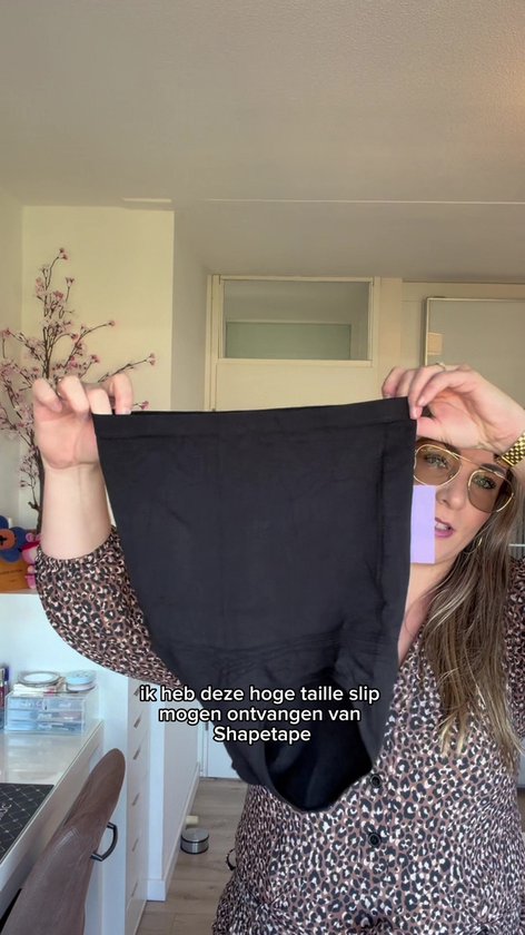 Corrigerende High Waist Slip Voor Dames - Corrigerende Onderbroek - Zwart - Ultrazacht - Corrigerend Ondergoed Dames - Naadloos Ondergoed Dames - Seamless Ondergoed Dames - Corrigerende String - Shapewear Dames