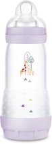 MAM - Easy Start Babyfles - 320 ML - Anti-Colic - Voor Minder Krampjes - 4+ Maanden - Mat - Lila