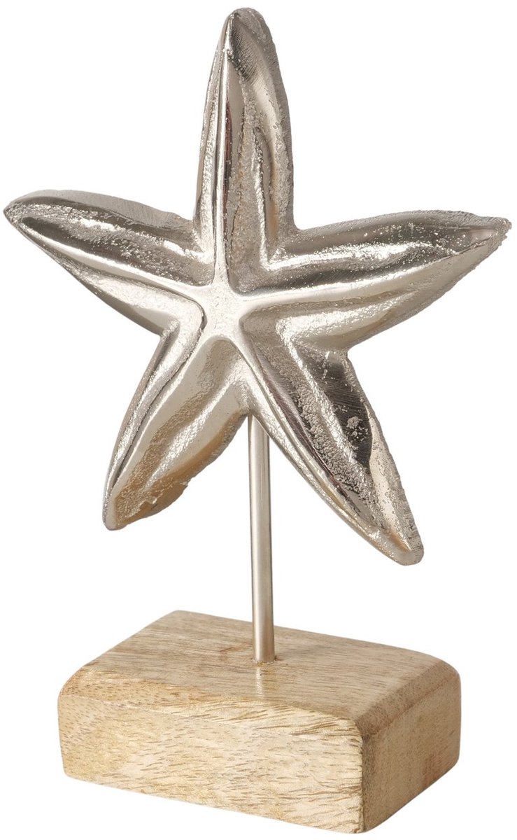 Decorative object Zeester , H17cm mangohout