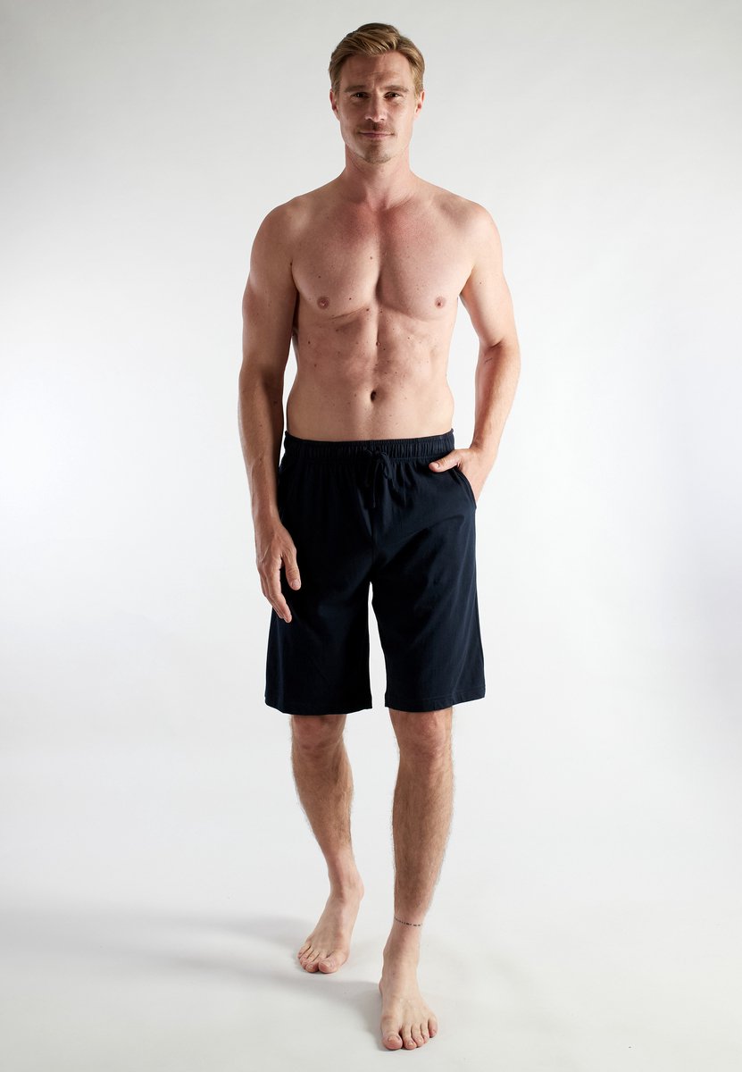 CECEBA Sapporo Heren pyjama/loungebroek kort - Blauw