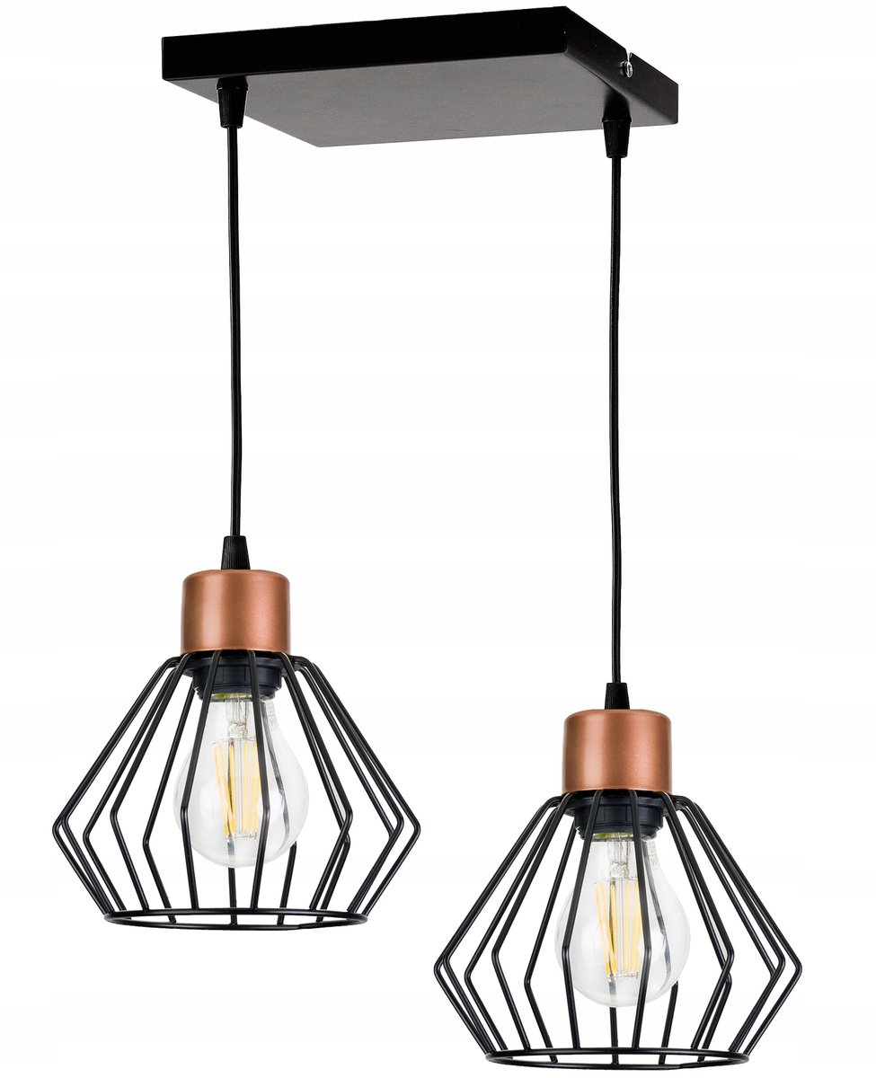 Hanglamp met Diamant Design - Koperkleur