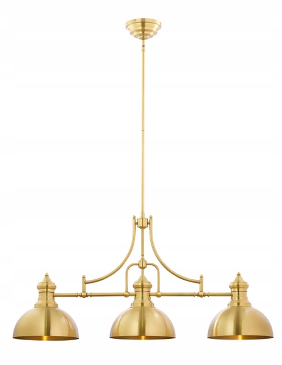 PLATINUM Klassiege Koperen Kroonluchter 3-Lichts - 160cm Hoog