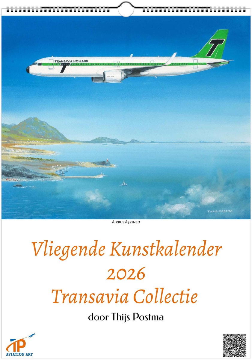 Thijs Postma - Vliegende Kunstkalender 2026 - Transavia Collectie
