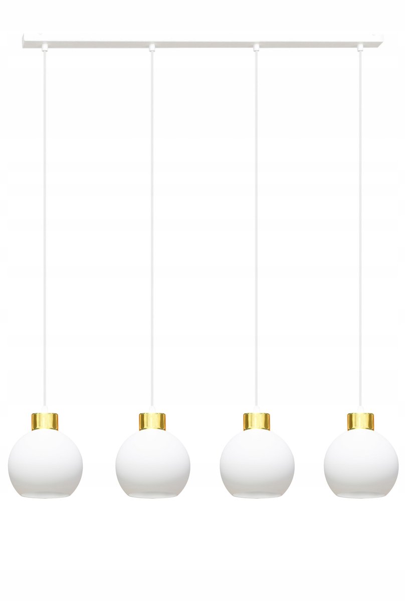 Kronos Hanglamp Goud Wit E27 4x60W - Stijlvolle verlichting
