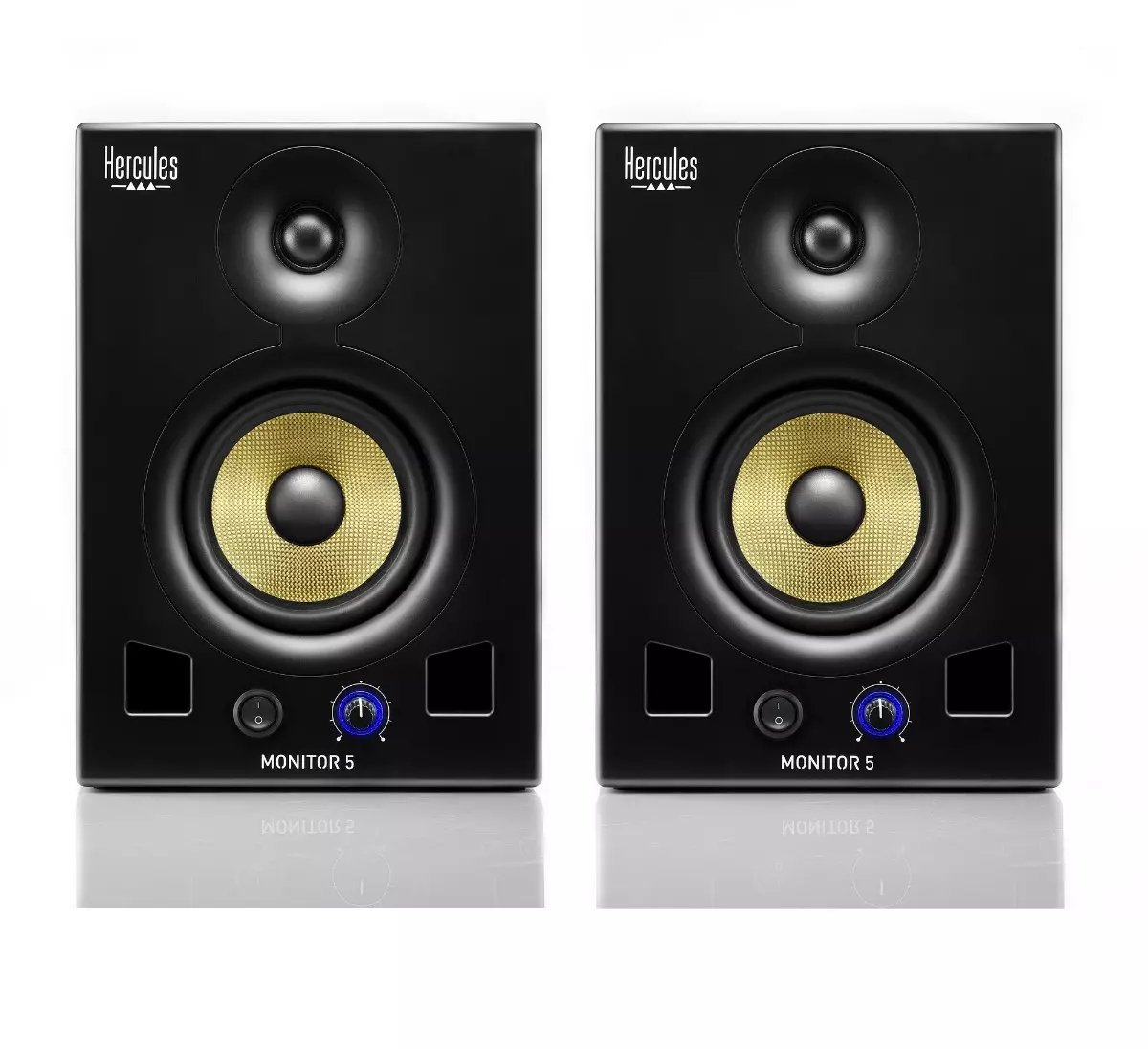 Hercules Monitor 5 - Actieve 5" Studiomonitorset - 2x 80W RMS Bi-Amp Speakers - DJ & Studio