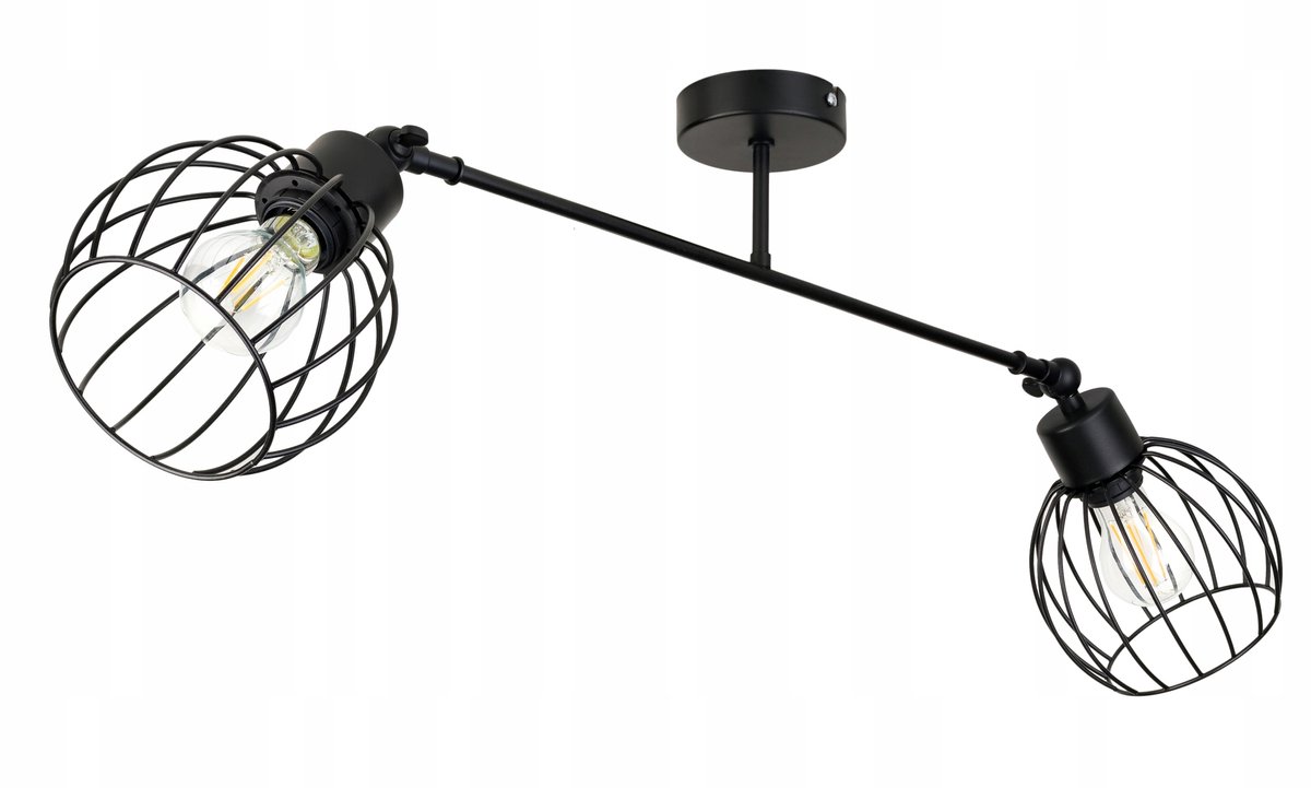 Loft Hanglampmeter 2x Dradbo Kappen, E27, Zwart