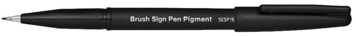Brushpen pentel sesp15-spx sign sepia | 12 stuks