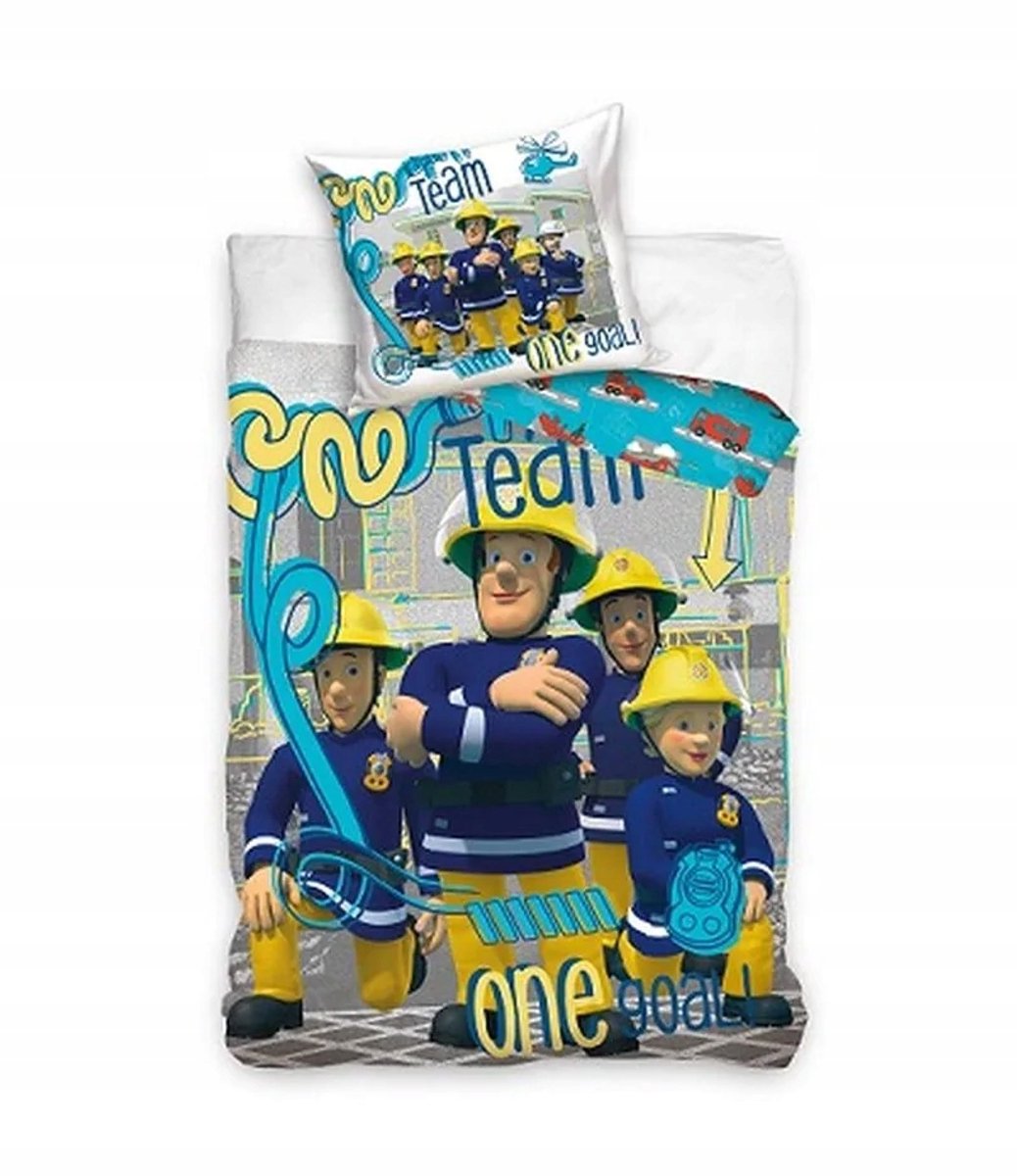 Kinderbeddengoed Katoen Brandweerman Sam 160x200 cm