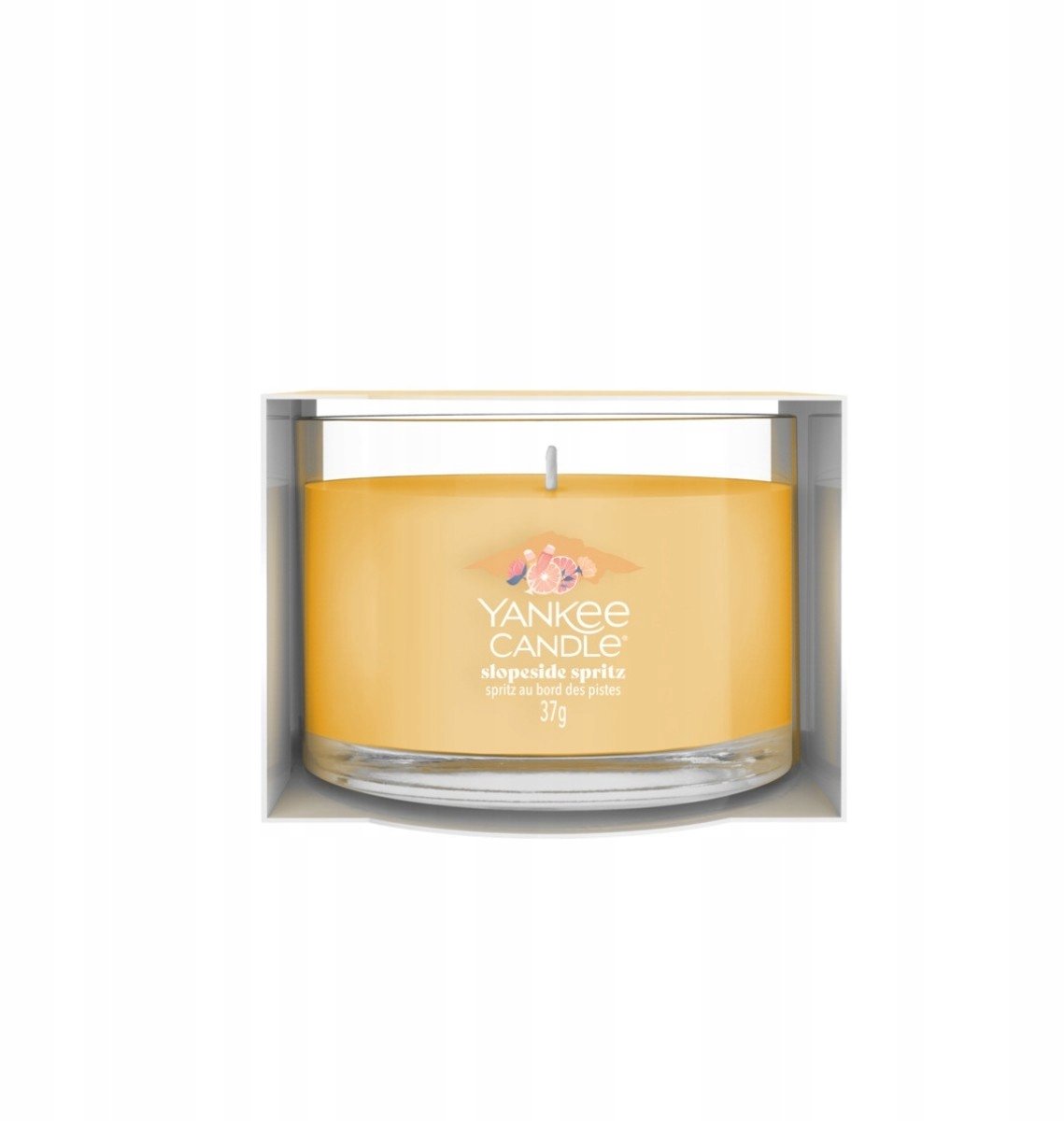 Yankee Candle Filled Votive - Slopeside Spritz - 10 branduren - 1 stuk Geel