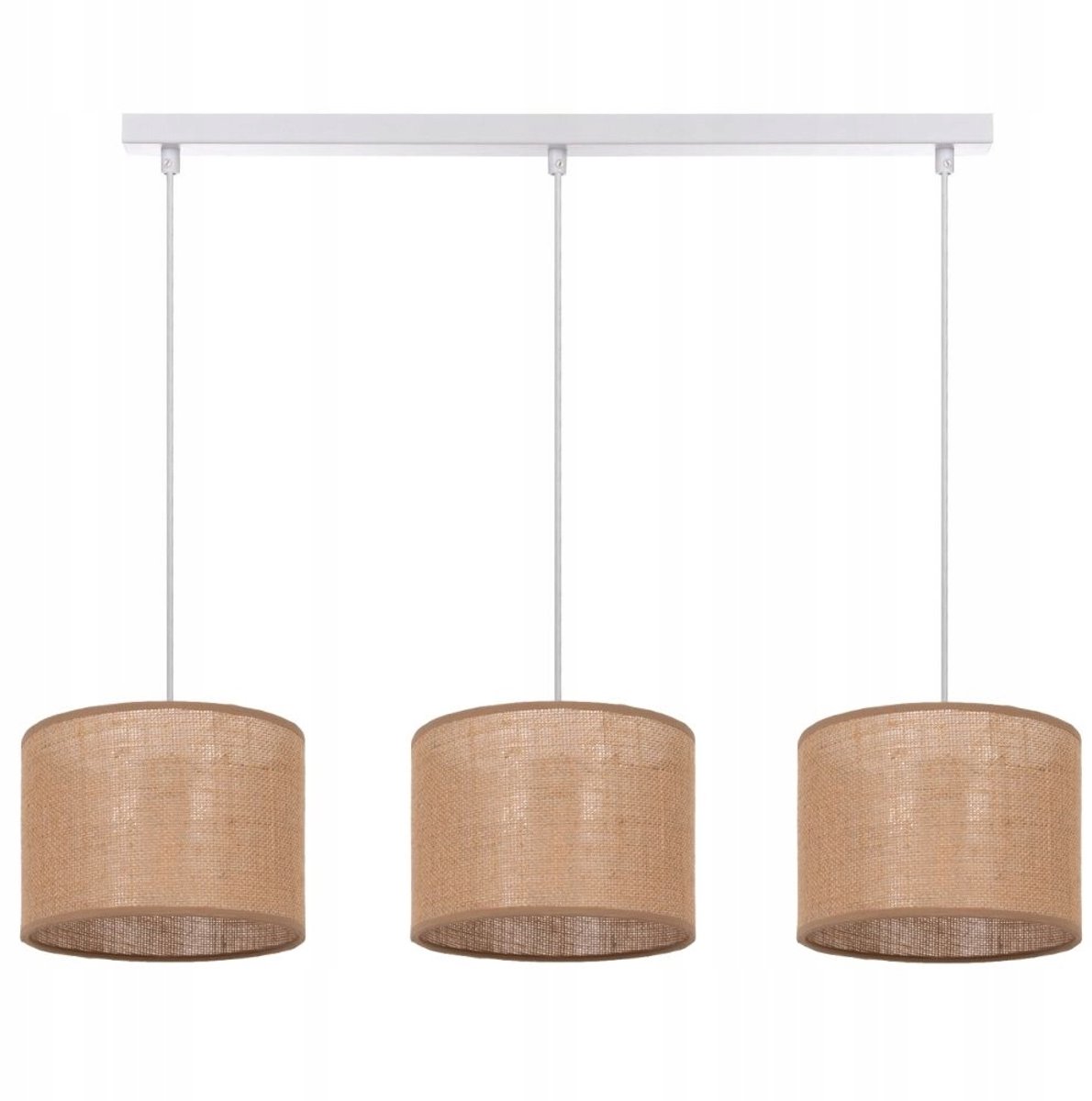 Scandinavische jute hanglamp - E27 fitting, 3 lampen