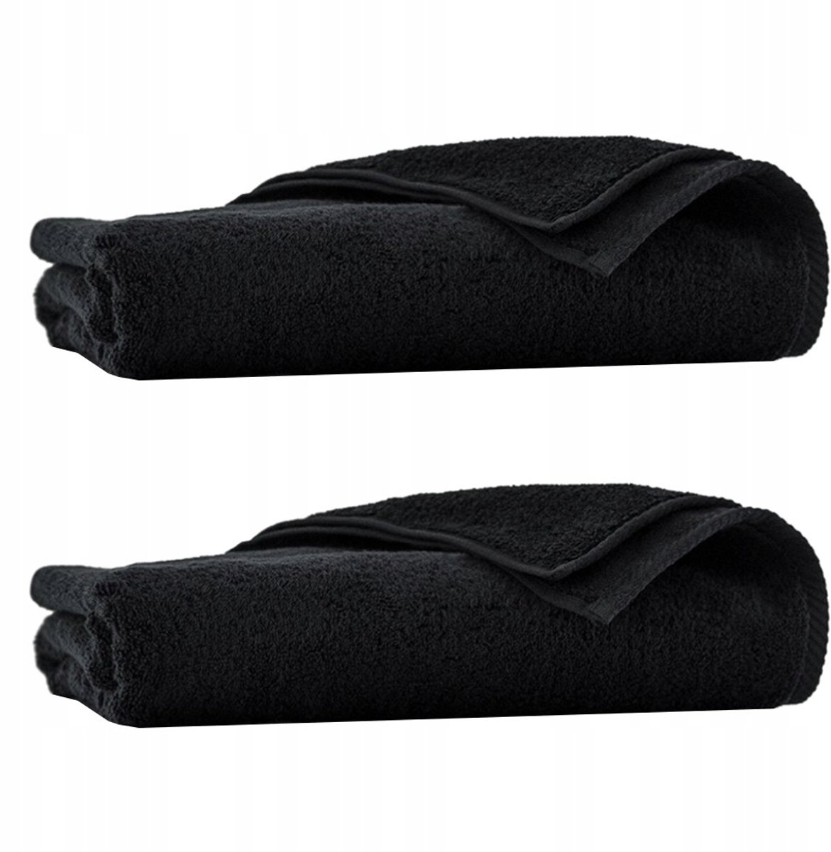 Zwoltex Handdoekset 50x100 & 70x140cm Katoen - Zwart Kiwi