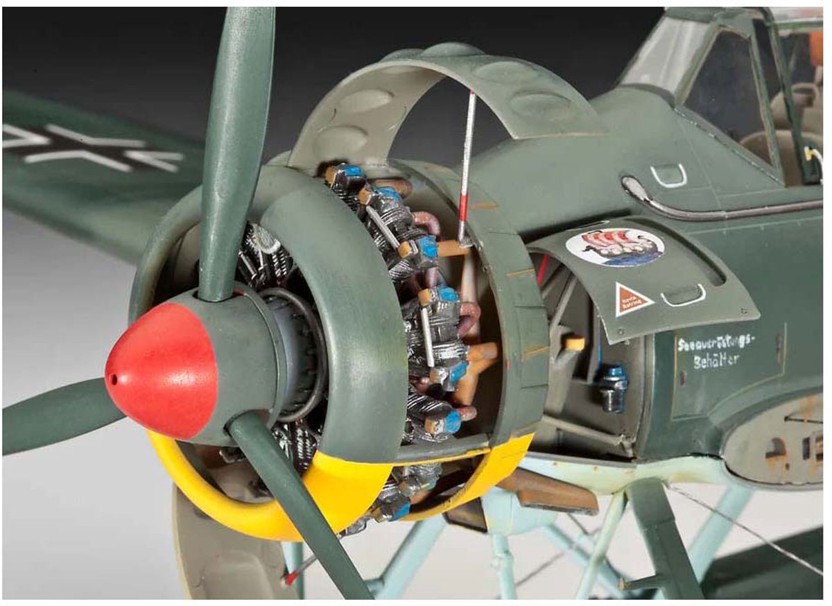 Revell Modelbouwpakket Vliegtuigen - 03787 Arado Ar 196A-3 Seaplane - WWII Duits Verkenningsvliegtuig - Propellervliegtuig Plastic - 1:32 - Modelbouw — afbeelding 3