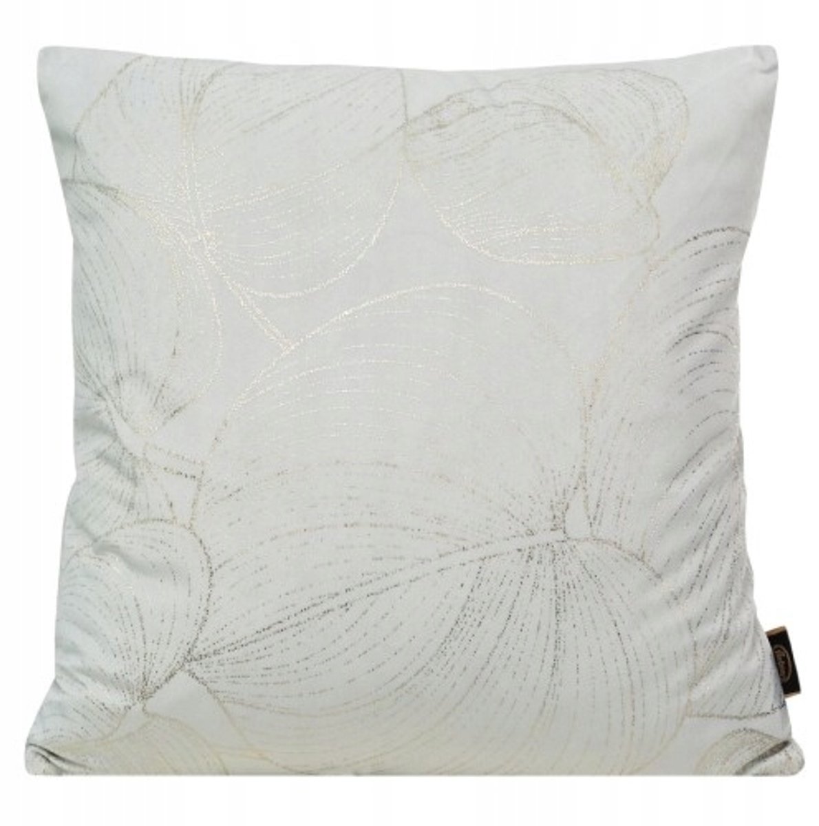 Decoratieve Kussensloop Wit Goud 45x45cm Velours met Rits