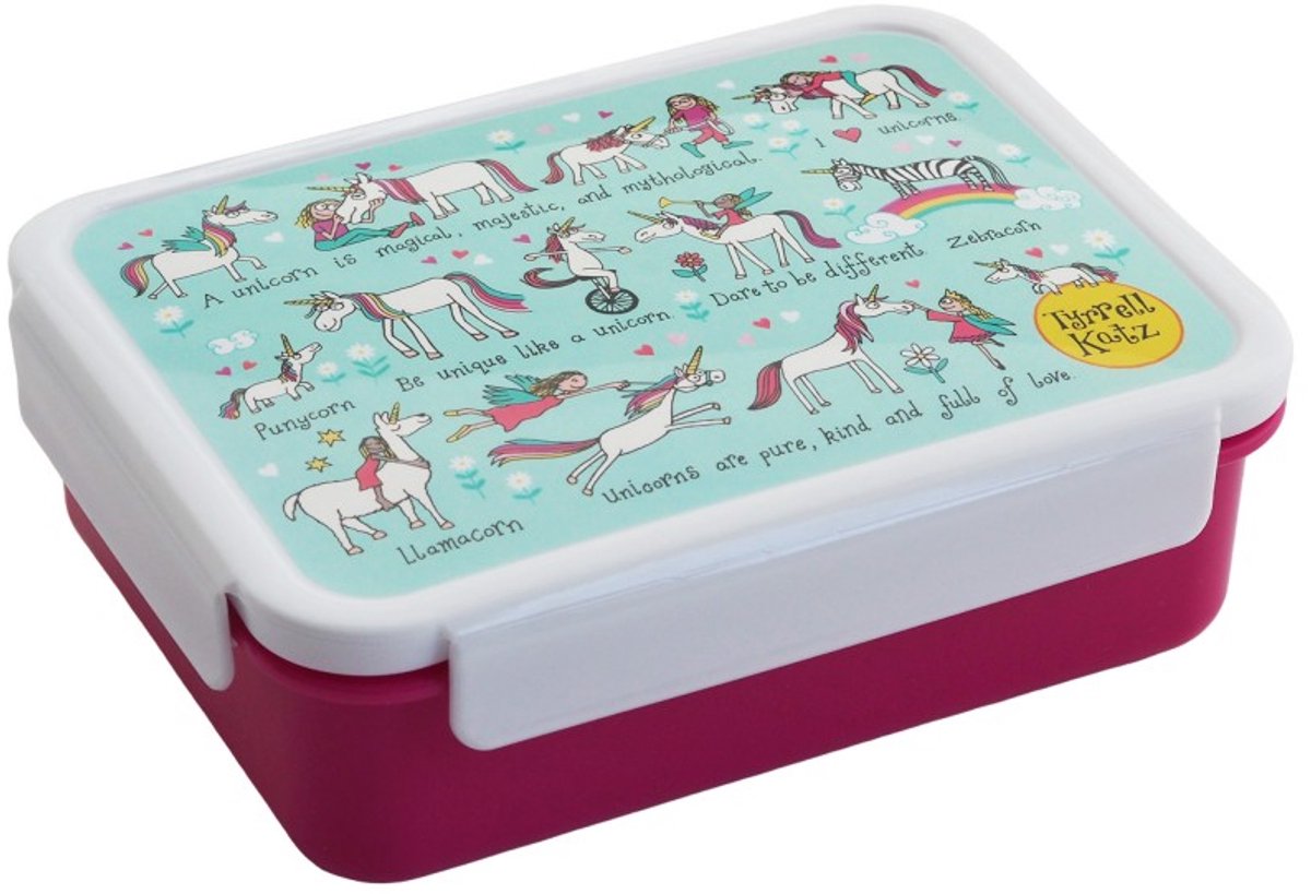 Eenhoorn Bento lunchbox (18,5 x 14,5 x 6,0 cm) - Tyrrell Katz