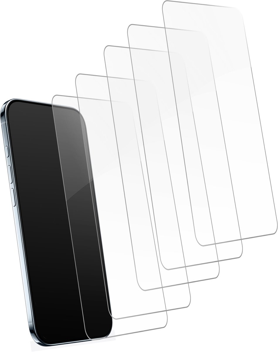 5x Screenprotectors geschikt voor iPhone Air / iPhone 17 Air - Screen Protector - Gehard Glas - Krasbestendig - Case Friendly - Transparant - 5 Stuks