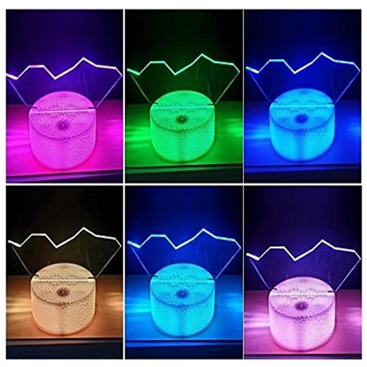 3D LED lamp - 7 kleuren LED sfeerlicht voor interieur