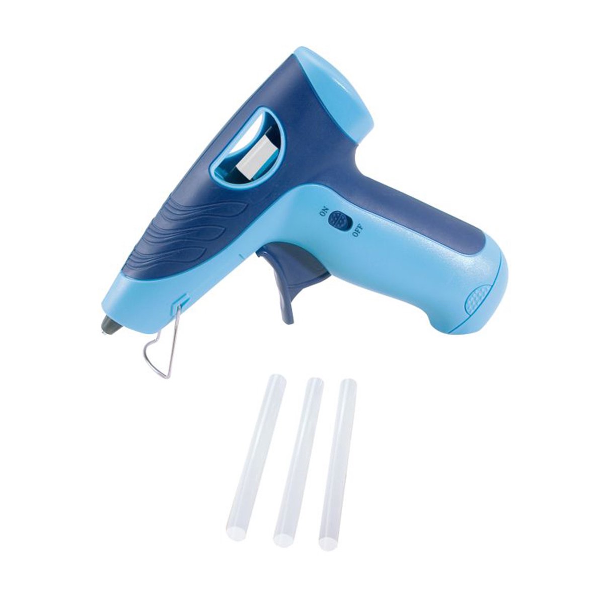 Lijmpistool - Snoerloos - Voor thuis, werkplaats en hobby - Praktisch in gebruik dankzij ergonomische handgreep - 3 lijmpatronen - C338597