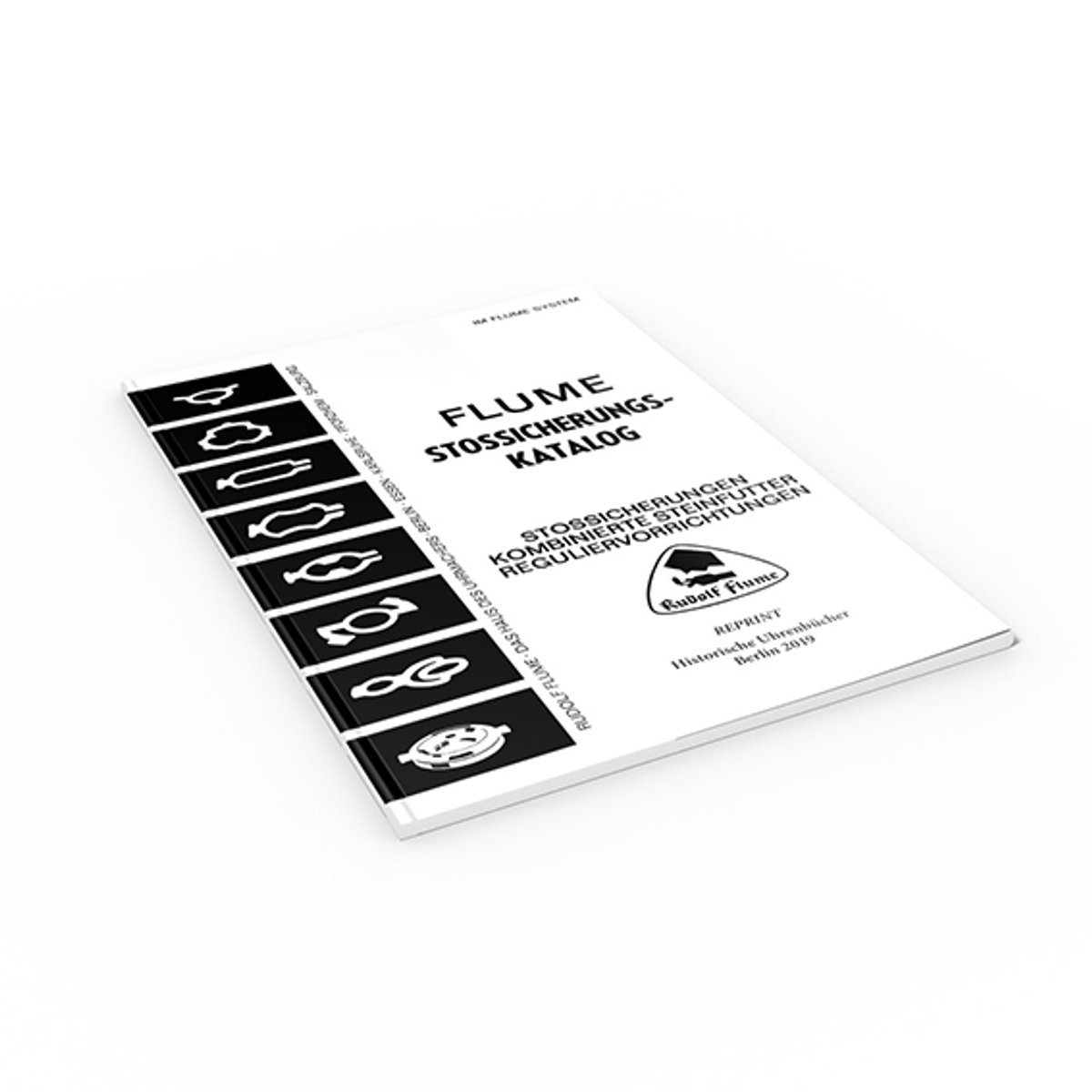 FLUME schokbeschermingscatalogus uit 1967 als herdruk