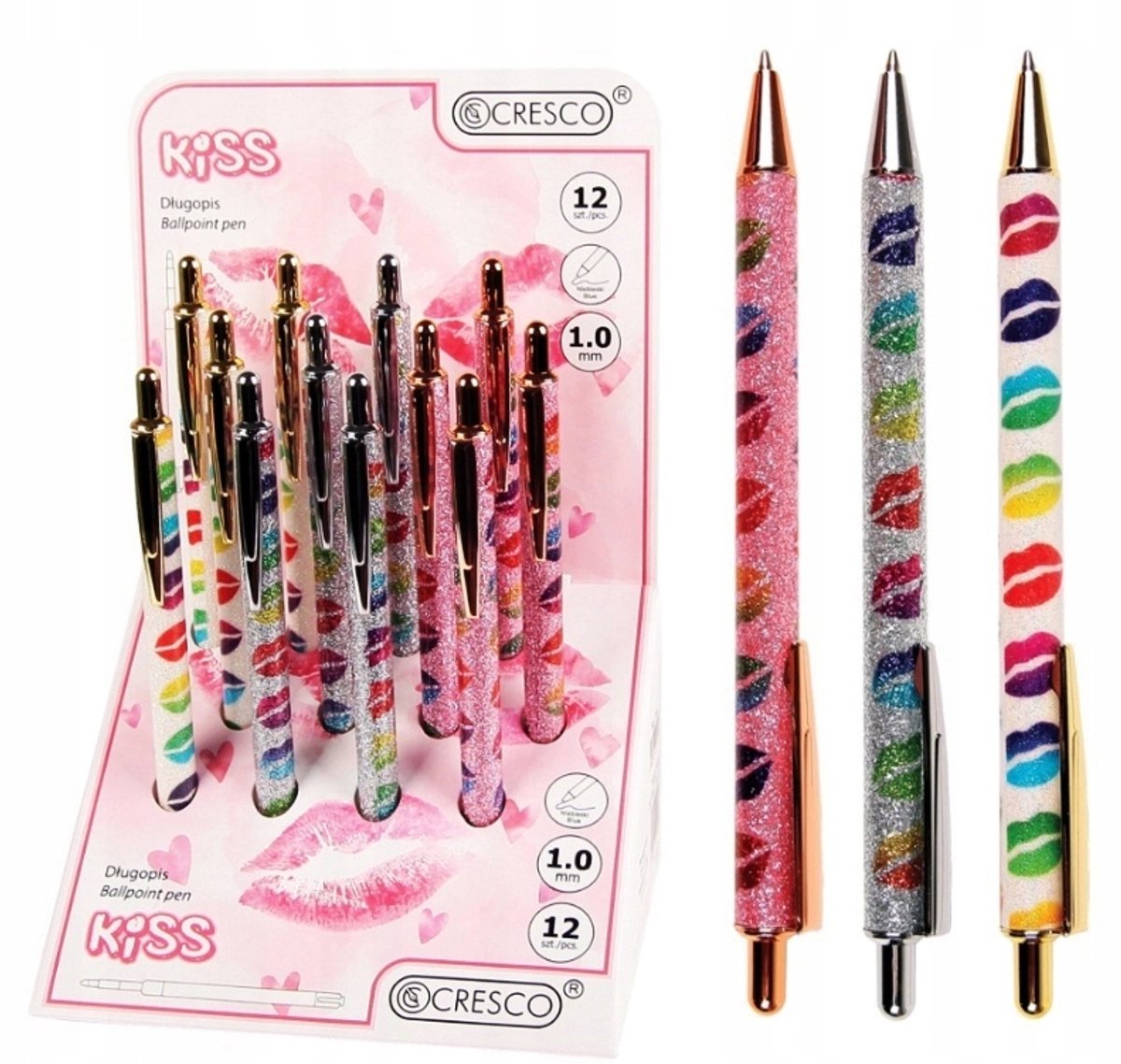 Cresco Metal Automatische Pen 1mm Blauw - Cadeau