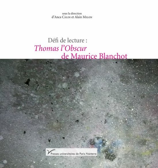 Résonances de Maurice Blanchot - Défi de lecture : Thomas  ... - cover