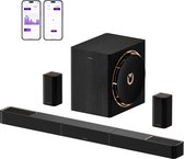 ULTIMEA Skywave X60, 7.1.4 Draadloos Surround Sound Systeem, Soundbar voor TV, met 8" Draadloze Subwoofer, Soundbar dolby atmos, 840W, Zwart