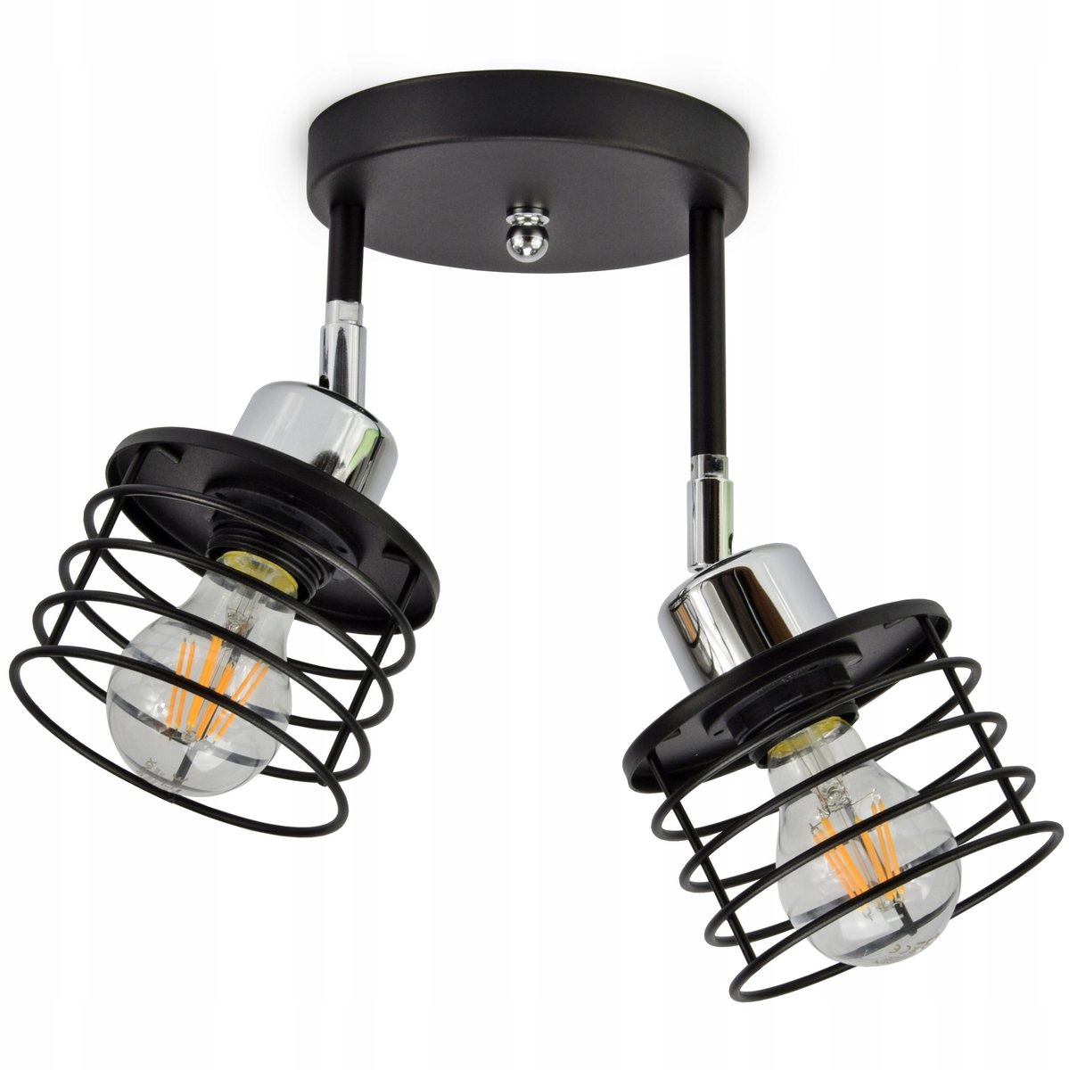 Luxe VIGO Hanglamp LED Chroom E27 Modern 2-lichts