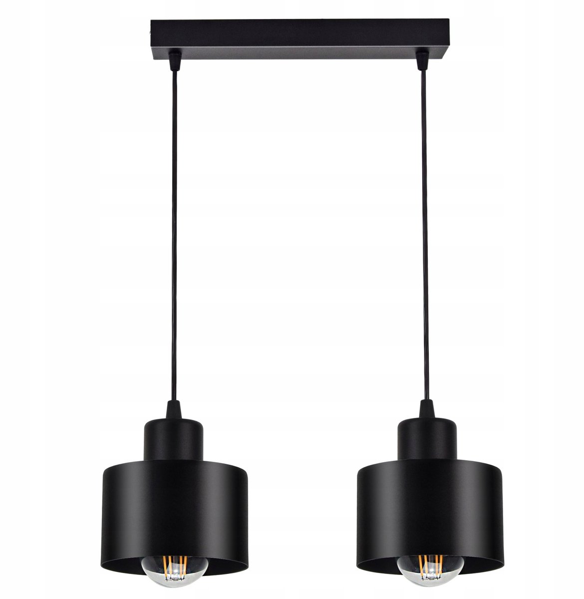 Moderne plafondlamp met Edison LED - 2 lichtpunten, E27