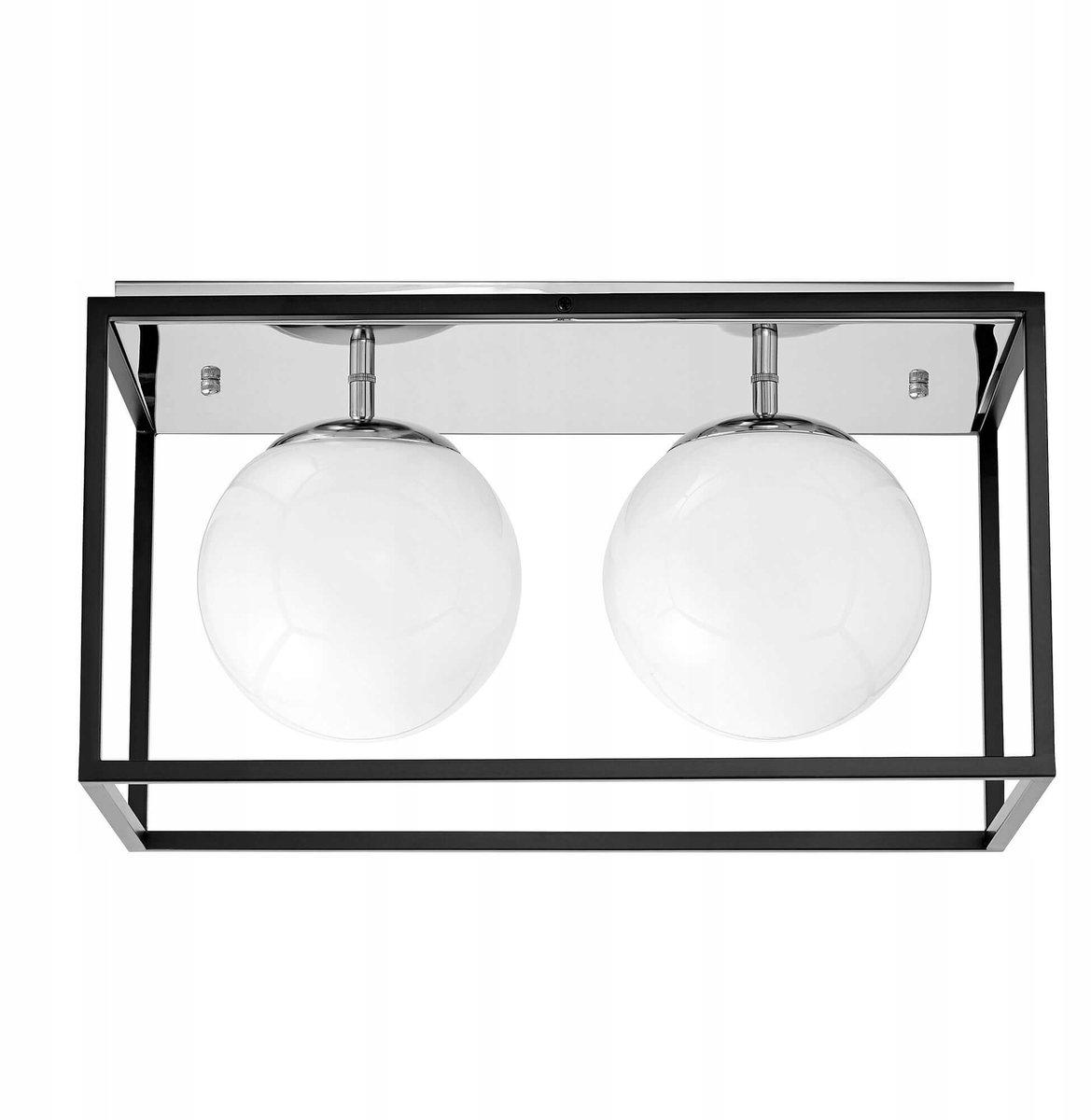 Lumina Deco Maldini Wandlamp Chroom Wit Zwart 2xE27