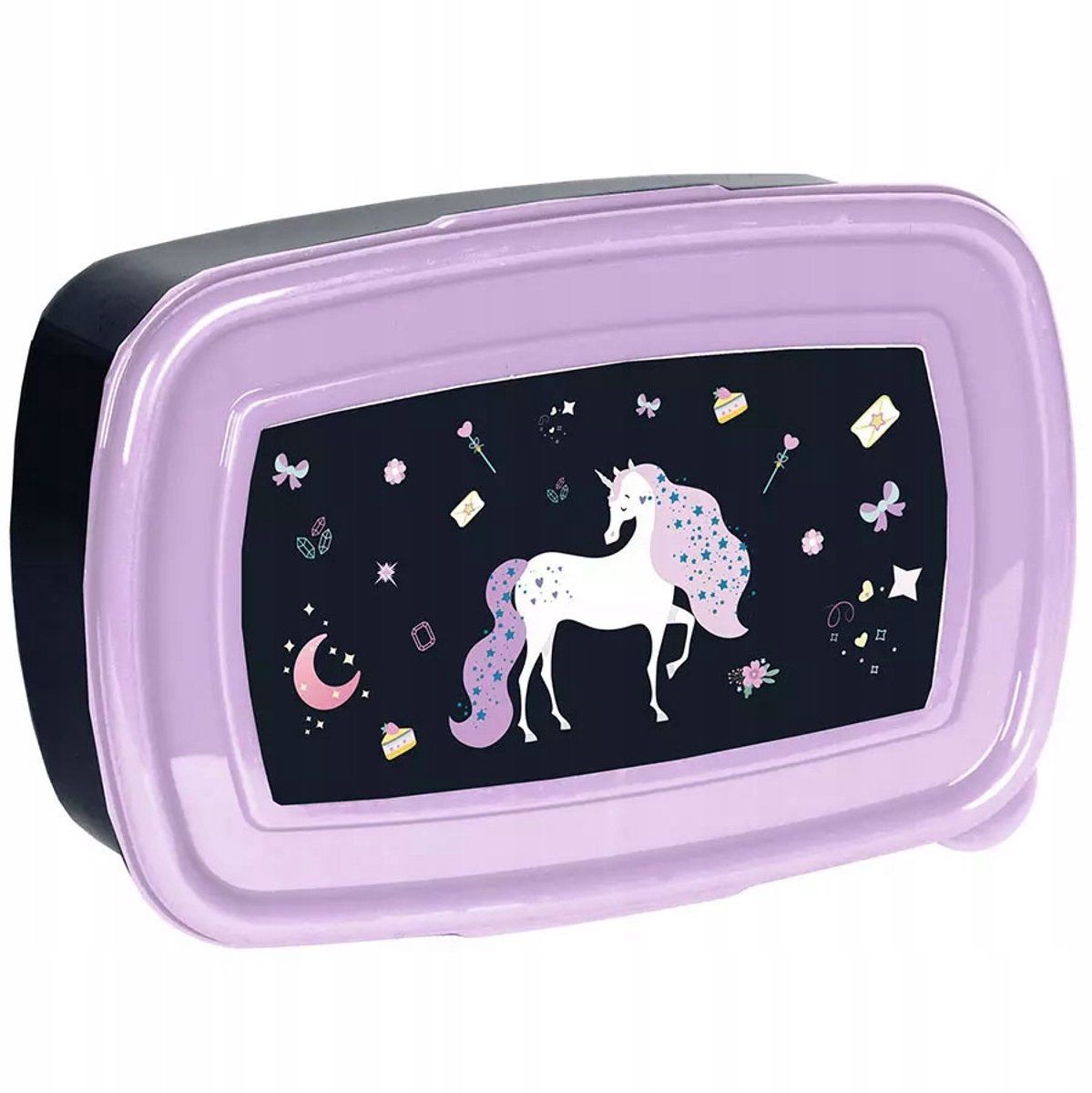 Unicorn Lunchbox Meisjes - Broodtrommel met Kleurrijke Print