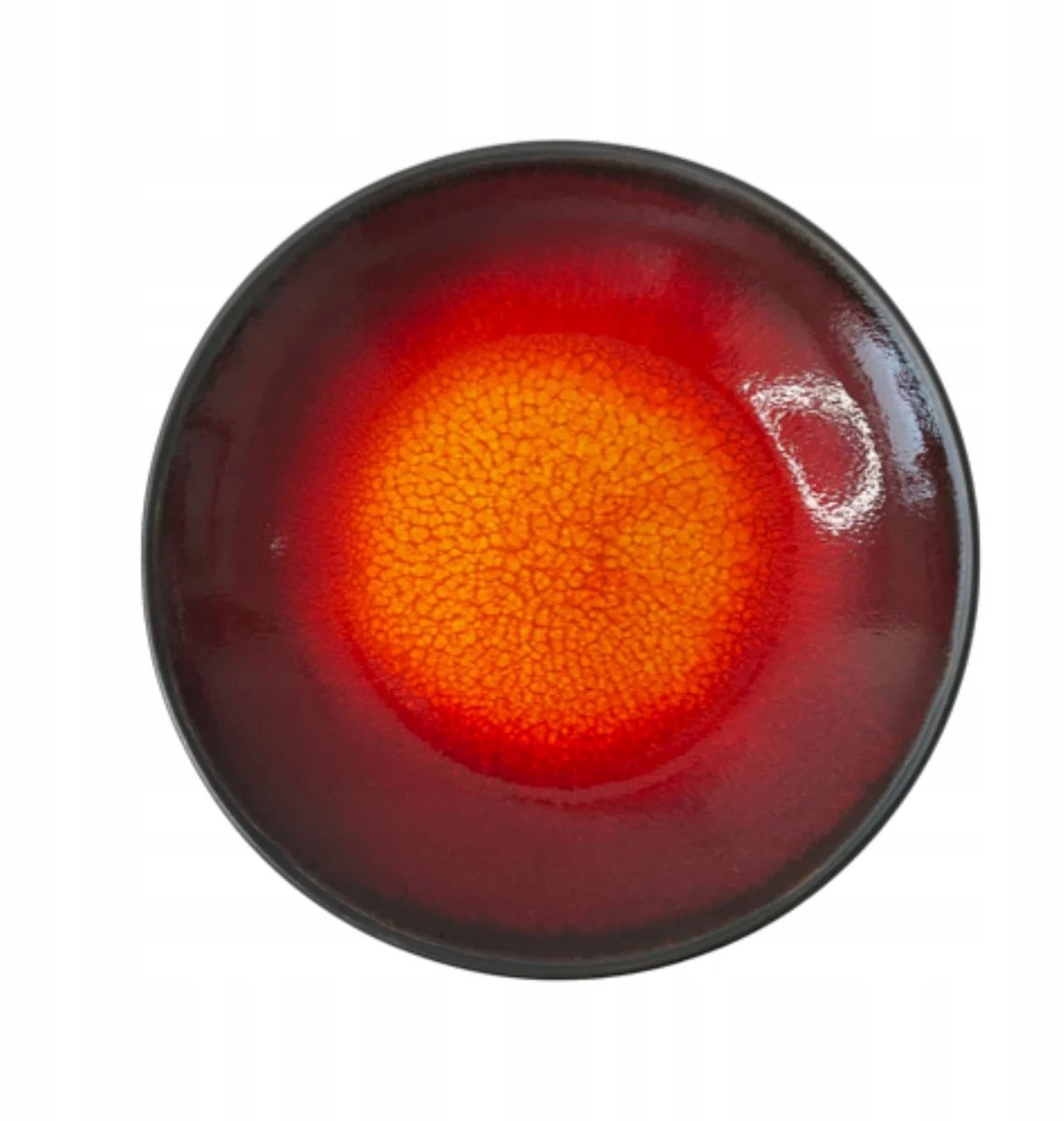 Kera Ceramika Ruby Diep Bord 24cm Zwart/Rood Keramiek