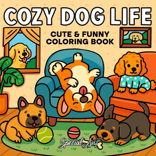 Relax and Color- Cozy Dog Life - cover