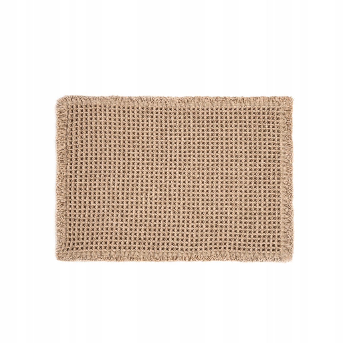 WAFFLE Badkamertapijt Wafelstructuur 40x60 cm Beige - Homla