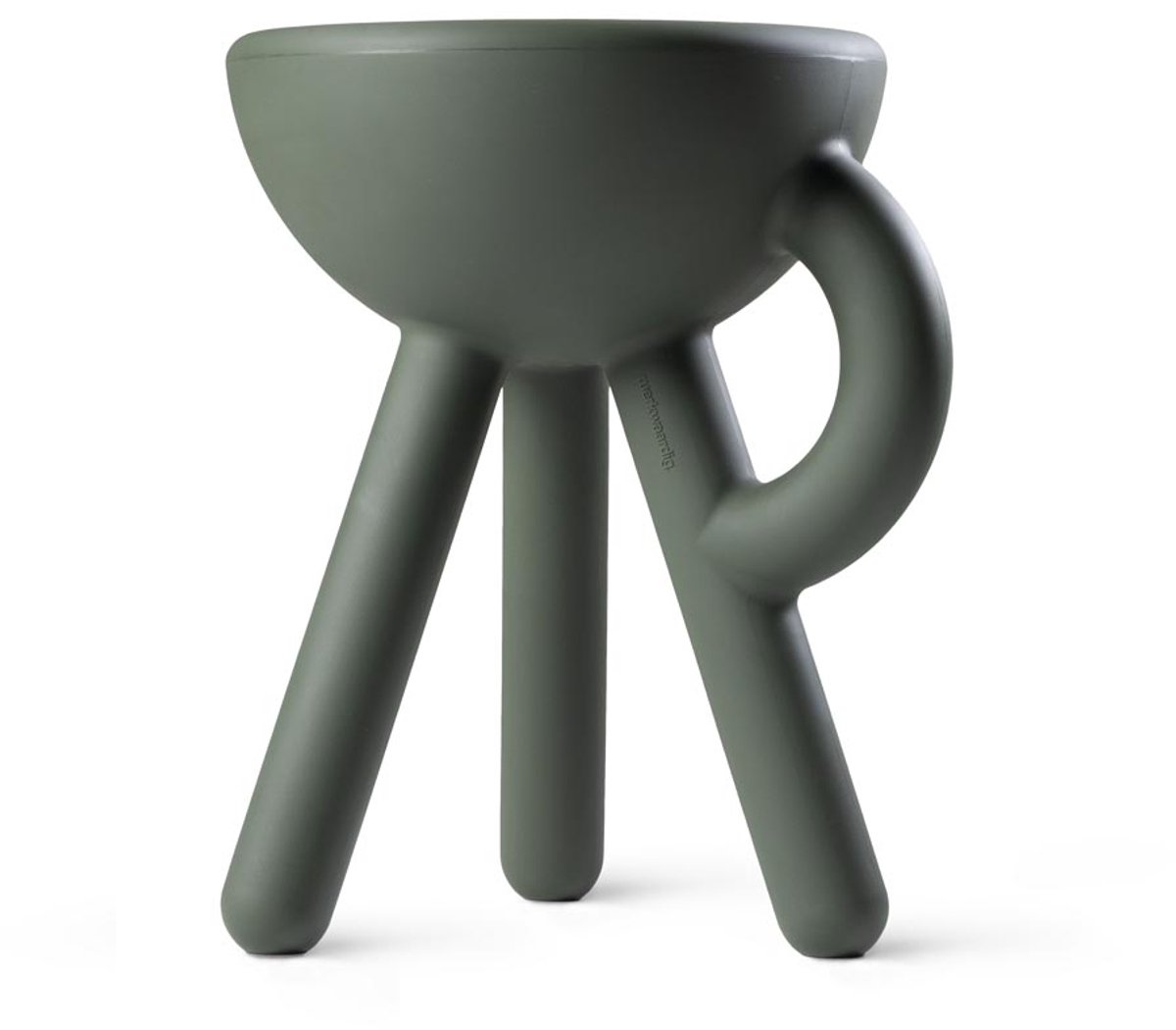 Tubby kruk Olijfgroen / Tubby Stool Olivegreen - Design krukje / bijzettafel - Werkwaardig.