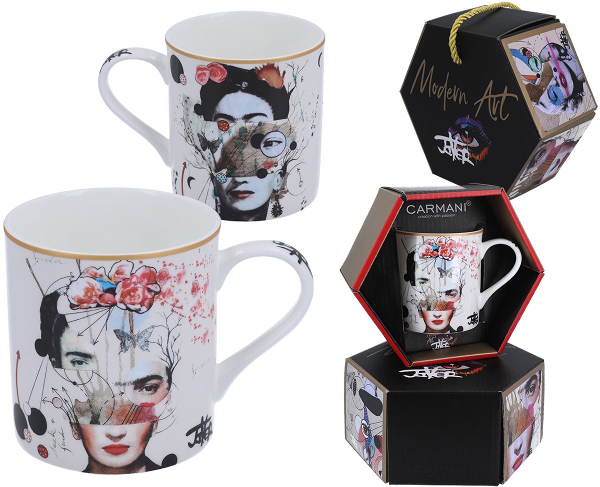 Loui Jover Frida Kahlo Mok 380ml Bone China Porselein