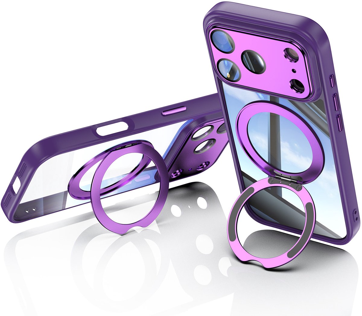 MagSafe-hoesje - iPhone-hoesje - Compatibel met iPhone 17-hoesje - Paars