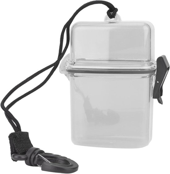 Allecto plus - Kajak Seal Box, Waterdichte Transparante Dry Box met Touw Haak (Grijs) - Duiken en Outdoor Avontuur