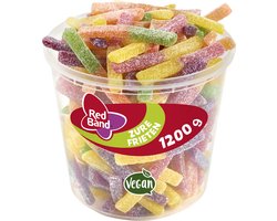 Red Band zure frieten snoep - zure mix - silo 100 St