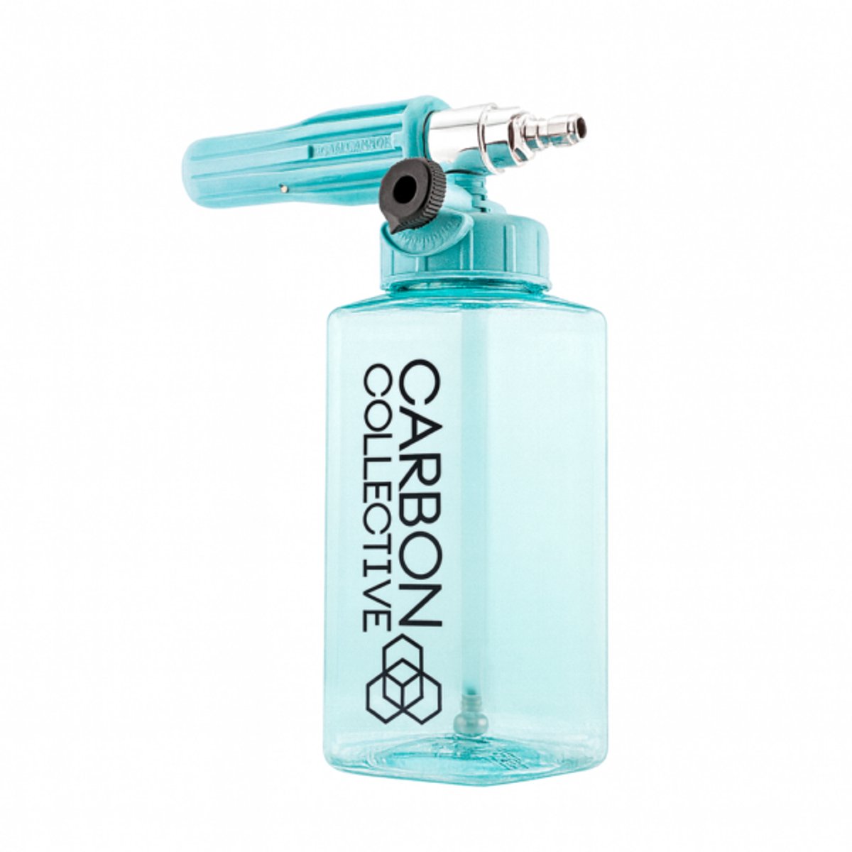 CARBON COLLECTIVE – Ultimate HD Snow Foam Lance – Clear Teal – Transparent Blue - 1/4 QUICK CONNECTOR