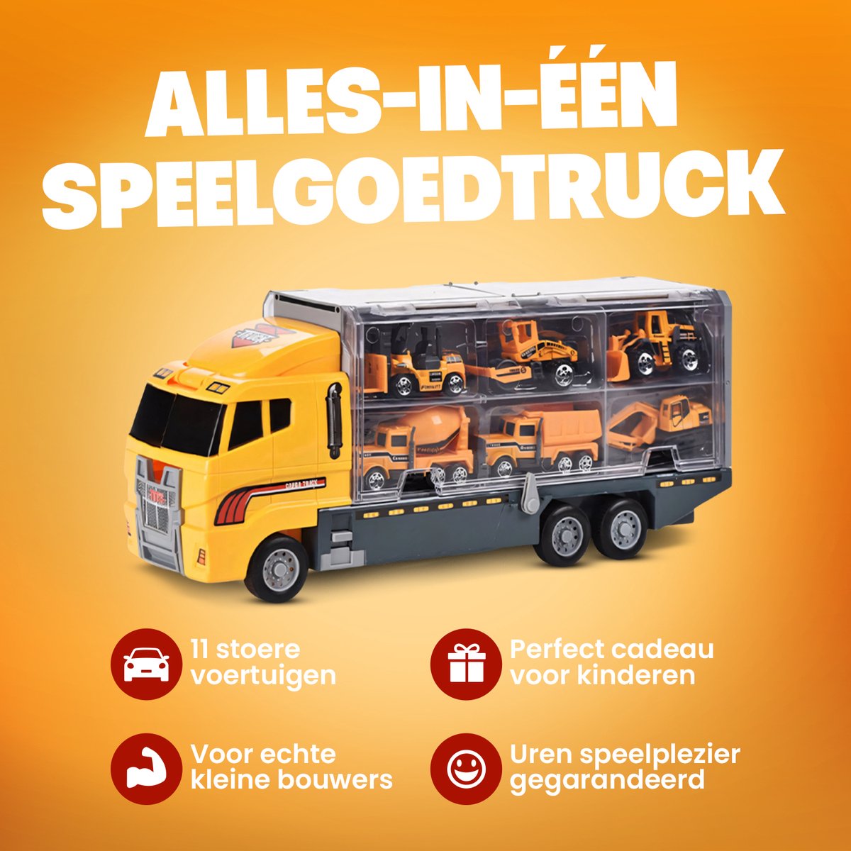 EUCOCO Speelgoed voor meisjes van 1 tot 6 jaar, vrachtwagenspeelgoed, eenhoorn, cadeaus voor kinderspeelgoed, auto, verjaardagscadeau