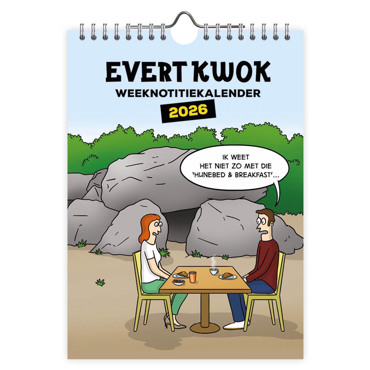 Evert Kwok weeknotitiekalender Hunebed - 2026