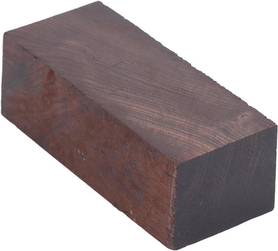 Ebbenhout Houten Blok 12x4x2,5 Cm - Massief Onbewerkt Hout Voor Ambacht En Muziekinstrumenten