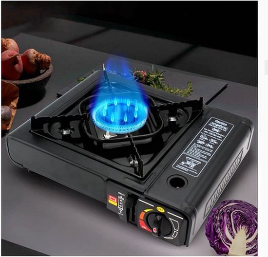 Gasfornuis met Koffer en 16 Gaspatronen - Ideaal voor Camping en Fondue — afbeelding 2