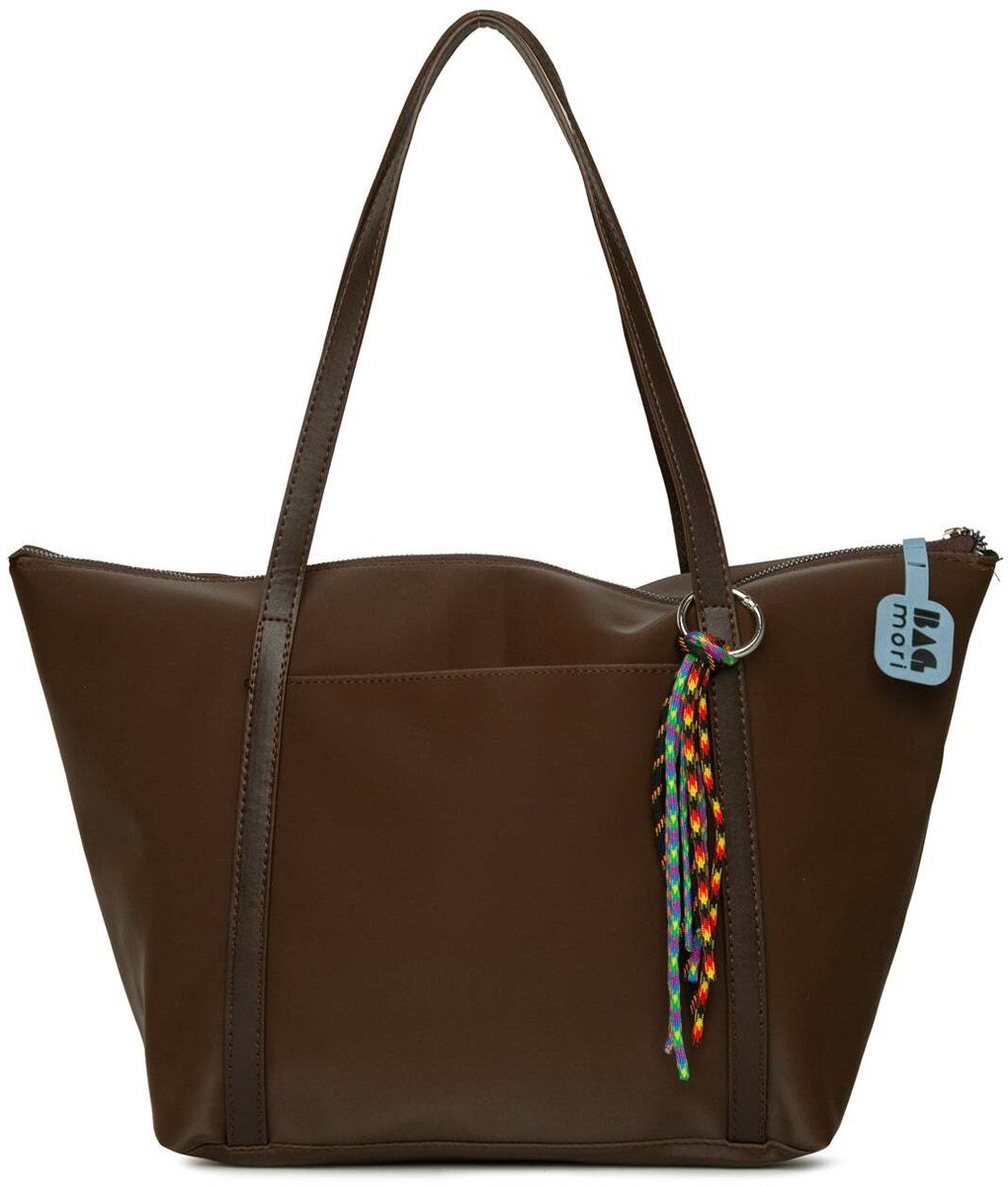 Bagmori Shopper Satijnen Shopper met Multicolor Kwastdetail