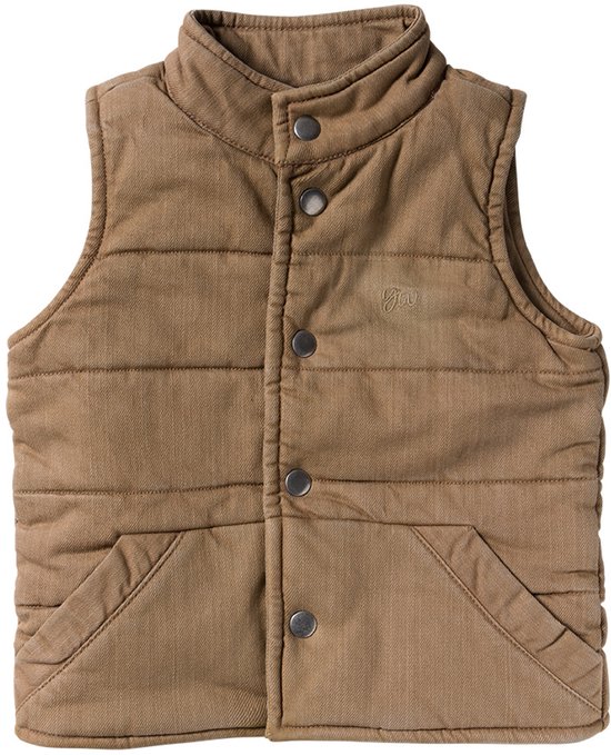 Your Wishes Vestes Bodywarmer Stretch Twill Garçons - Veste d'hiver - Camel - Taille 86