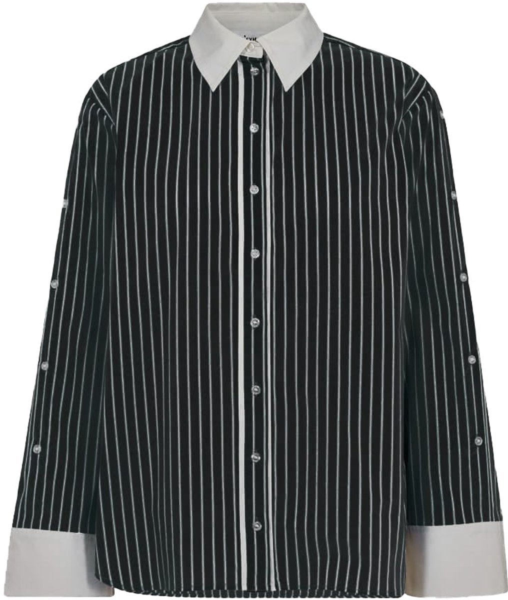 co couture Danny Stripe Shirt Black maat XL