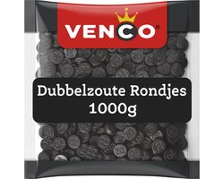 Venco dubbel zoute rondjes - zoute drop - 1000g