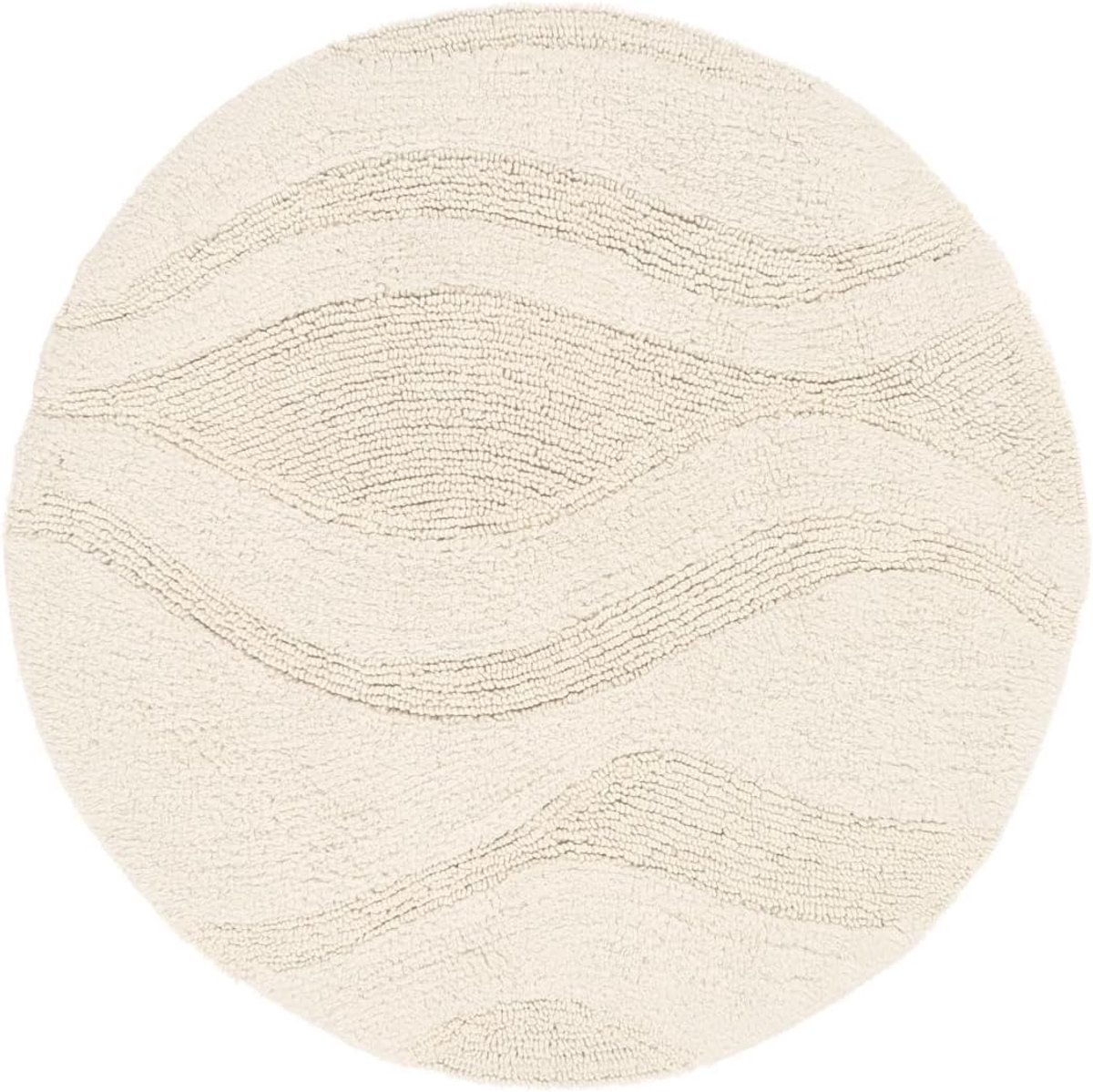 Witte Badmat Ø 70 - Luxe en Comfortabel