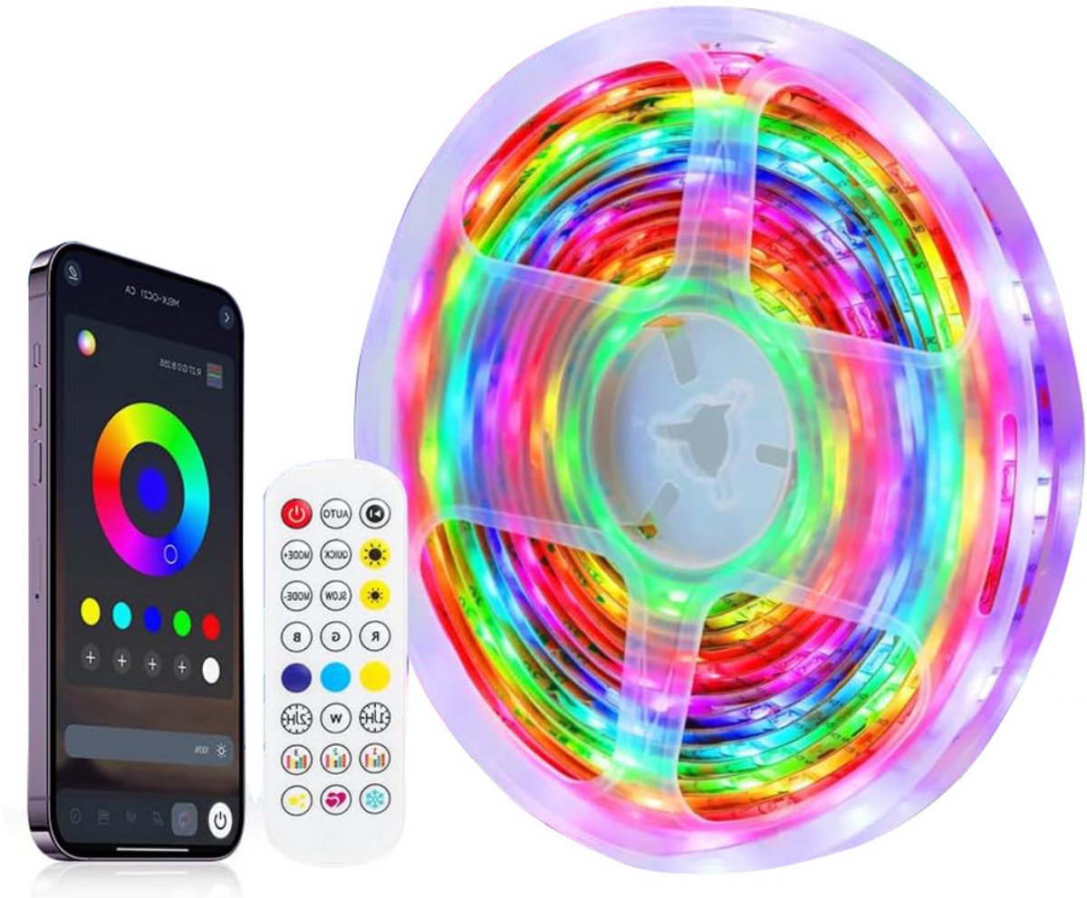 Auto Interieur Verlichting - Led Strip Auto – 6M – Met App - Veelkleurig