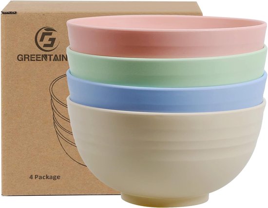 BEWOS Cereal Bowls Set van 8, 34OZ Onbreekbare Saladekom, Lichte Kom voor Soepen, Granen, Pasta, Rijst, Salade, magnetronbestendig, vaatwasmachinebestendig BEWOS Cereal Bowls Set van 8, 34OZ Onbreekbare Saladekom, Lichte Kom voor Soepen, Granen, Pasta, Rijst, Salade, magnetronbestendig, vaatwasmachinebestendig